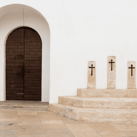 Imagen de la iglesia en Formentera