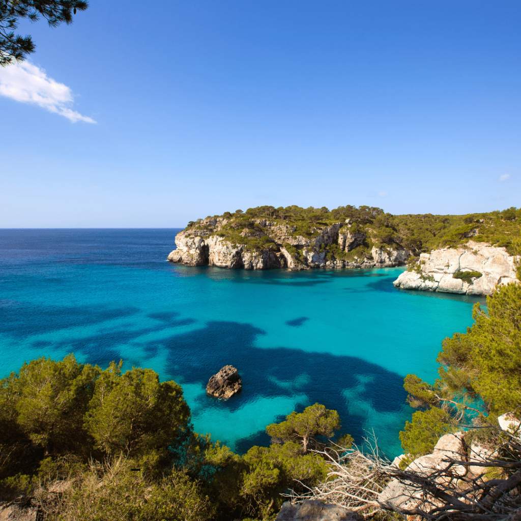 Cala Macarella en Menorca