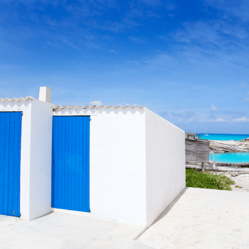 Es Caló de Sant agusti in Formentera Island