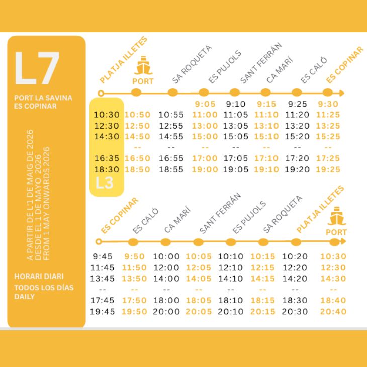 Line 7 Formentera